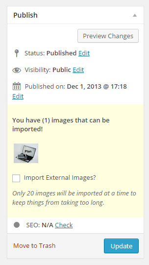 Import External Images plugin